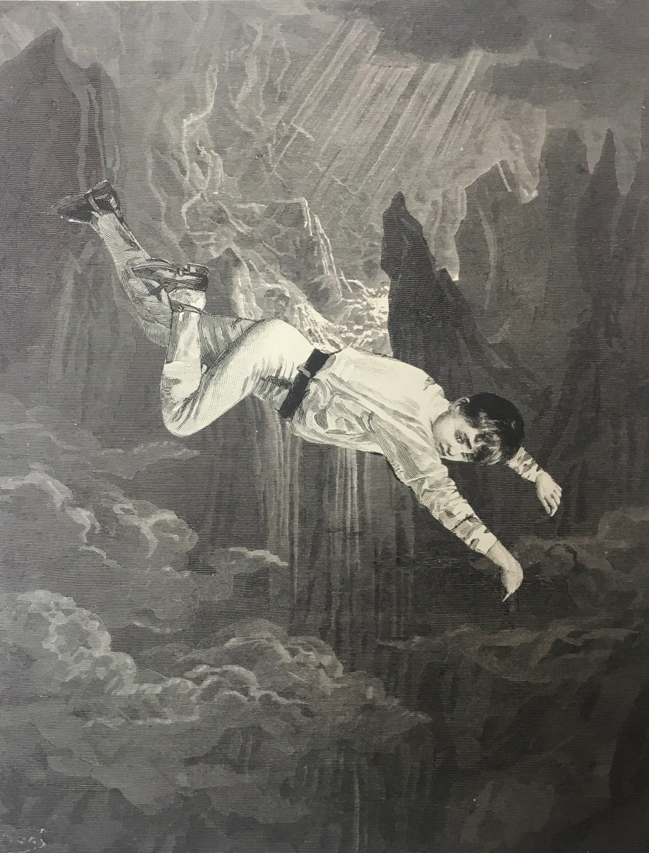 Surrealistic Portrait Collage By Tudor Evans, 7 X 10", A Fall, Original Artwork