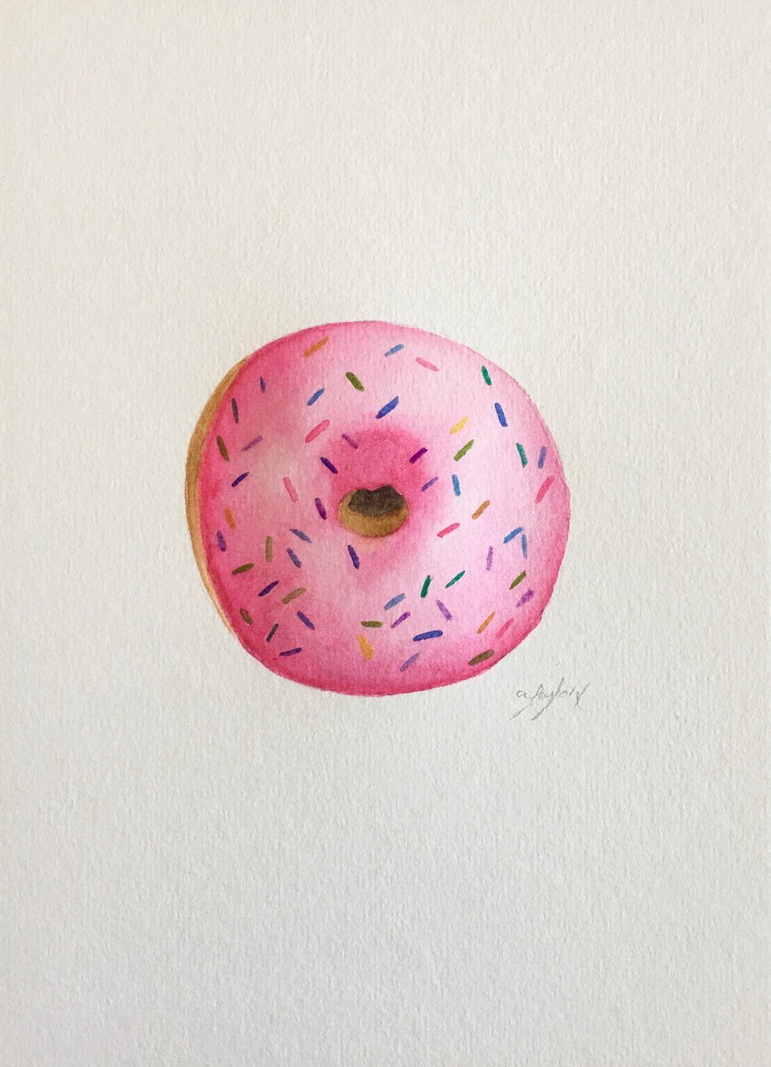 Pink Donut 2 by Amelia Taylor