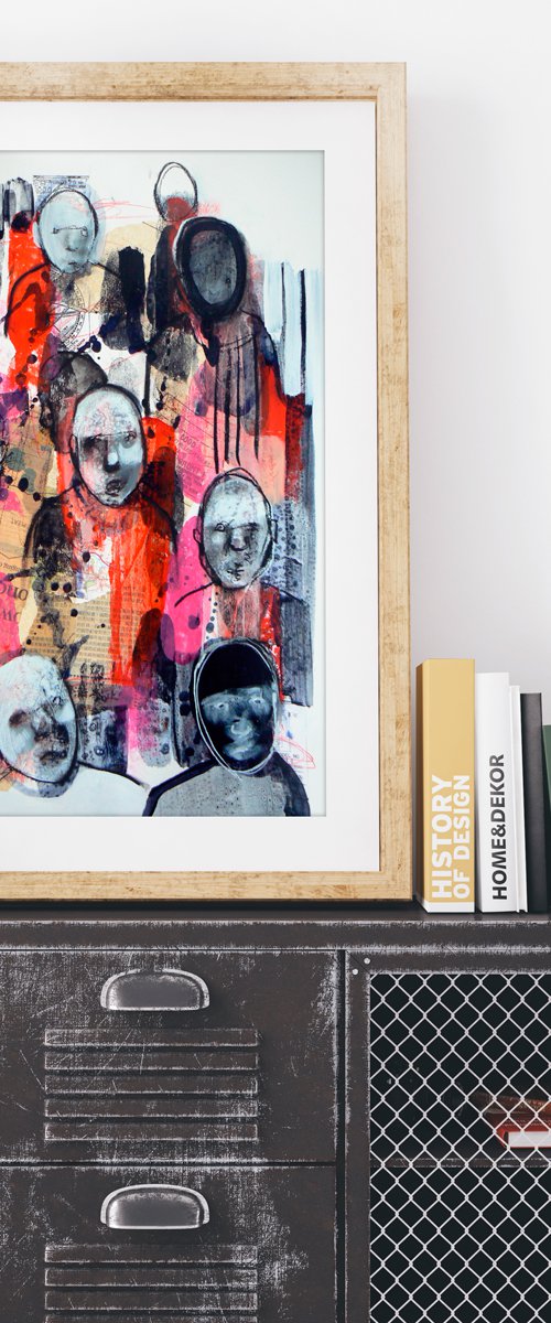 Study of a crowd #9 by Carolynne Coulson