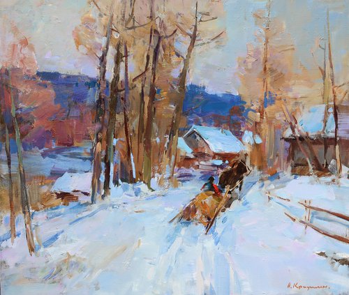 Winter Walks at the Village by Aleksandr  Kryushyn