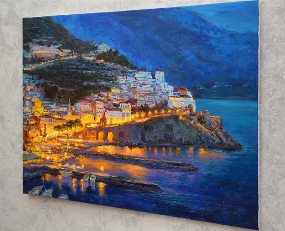 Evening life on Amalfi Coast