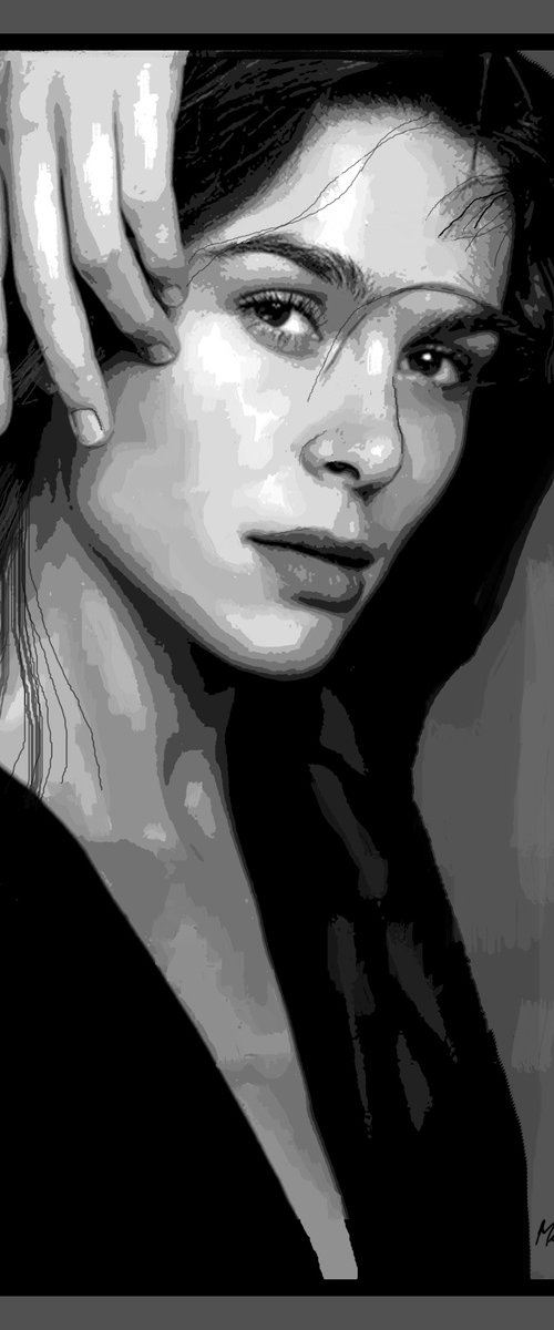PONDERING 30"X42" by Joe McHarg