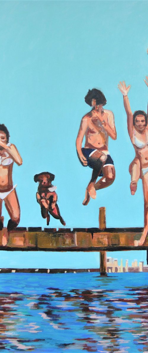 Jump / 100 x 100 x 5 cm by Alexandra Djokic