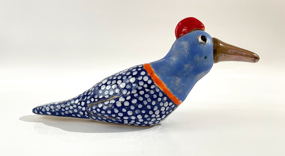 Happy Blue Bird by Viktor Zuk