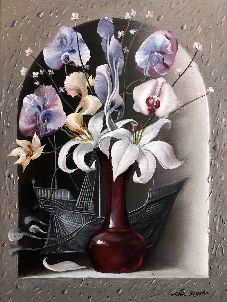 RED VASE by Aibek Begalin