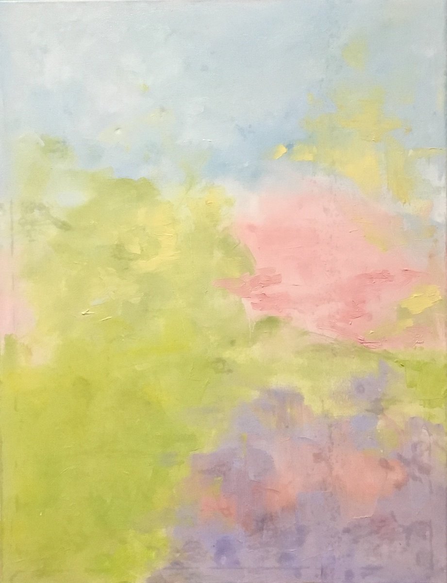 Abstract Oil Painting By Vera Klimova, 23 X 30", Dreams, Original Artwork