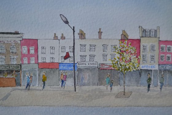 Camden, High Street, London - Original Pen & Wash