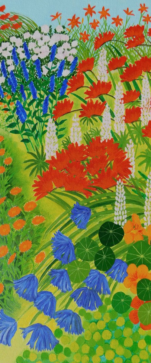 Cheerful Summer Garden by Ruth Cowell