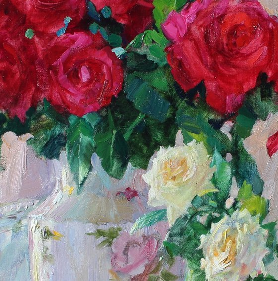 Still life with roses