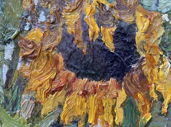 Sunflowers in the studio