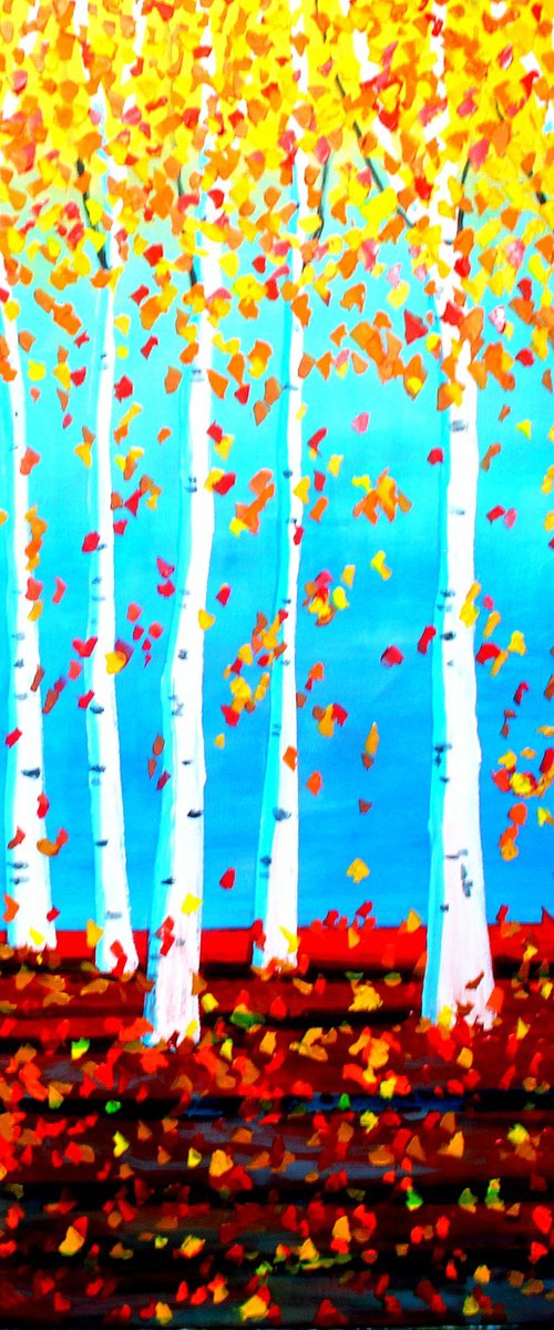 Aspens III. Large( 102 cm x 81 cm ) by Paul J Best