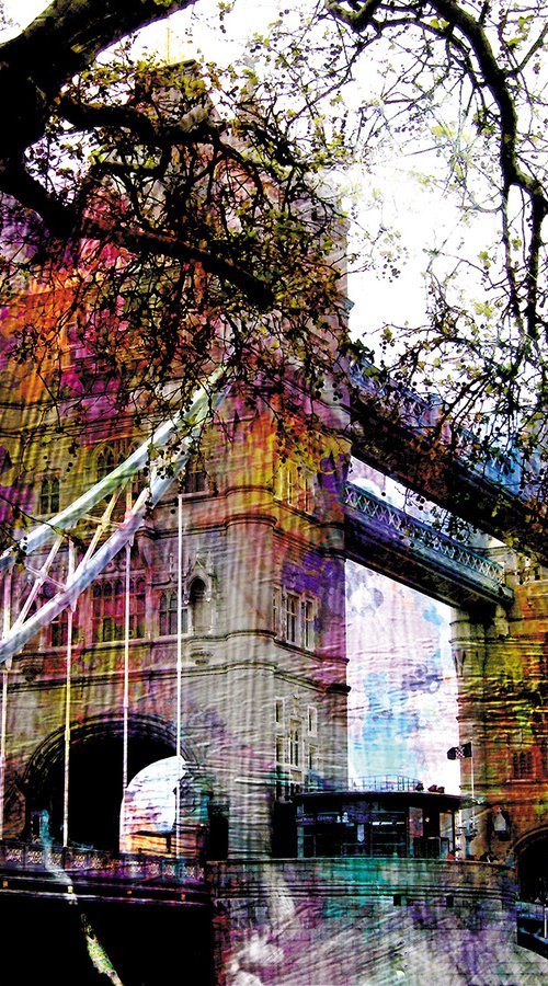 Maromas, puente de Londres/XL large original artwork by Javier Diaz