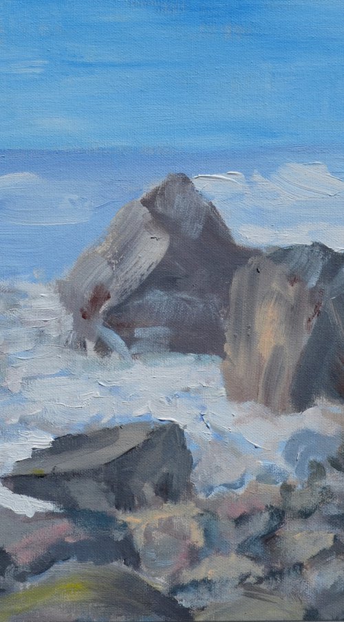 breaking the waves by Isabel Robledo