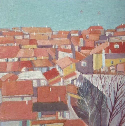 Rooftops of Nice by Mary Stubberfield
