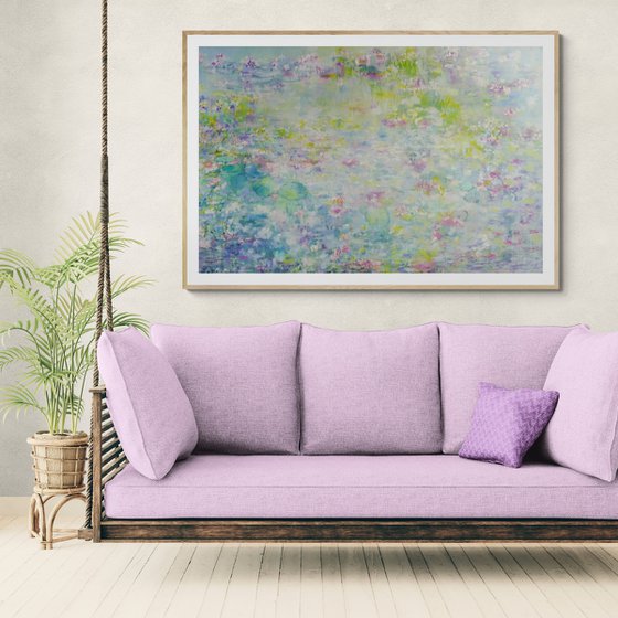 Pale Blue Waterlilies