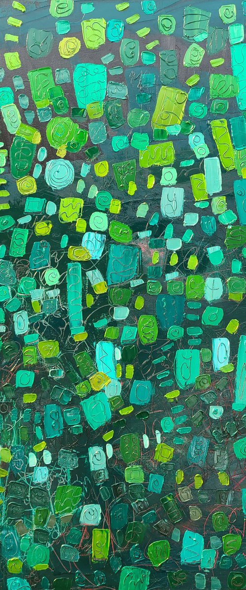 Naturally abstract green by Stacy Neasham