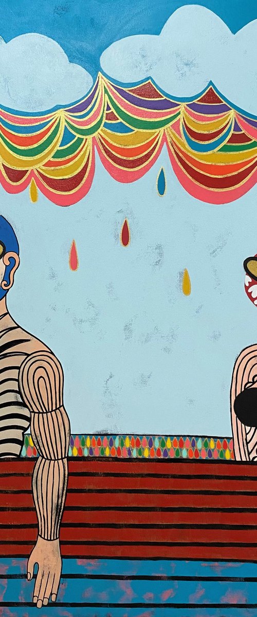 Rainbow rain by Diana Rosa