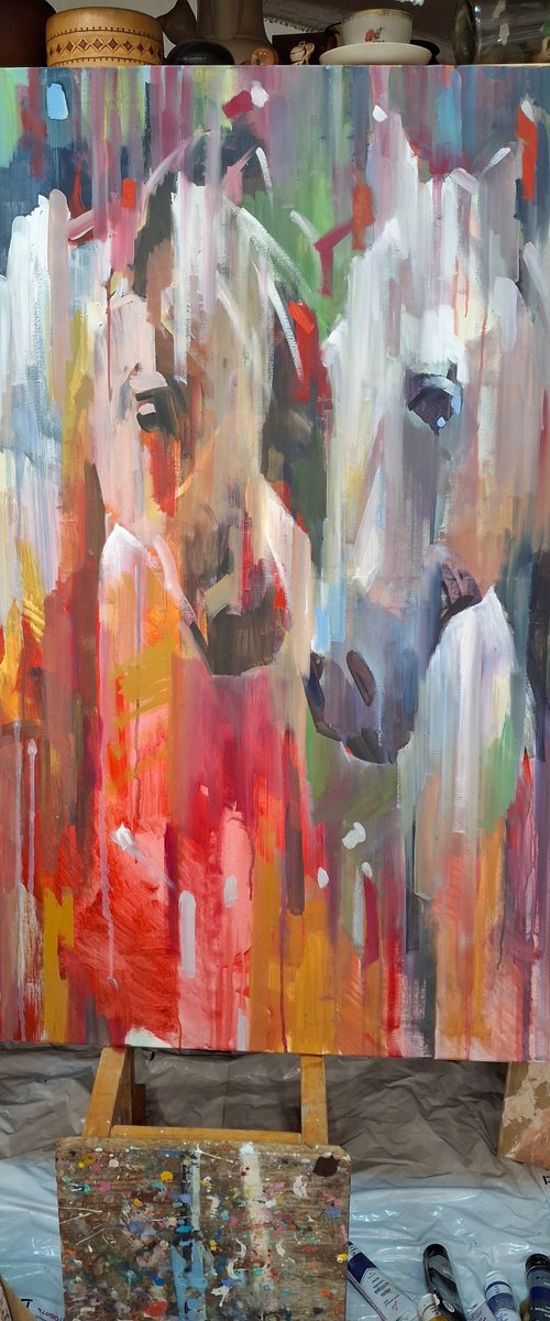 Red Horse by Oksana Buryakova (Aksinia)