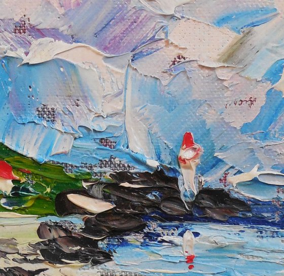 Sea Coast miniature painting