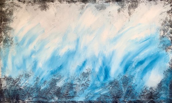 Atlantic crossing no. 3621 XXL Abstract in blue