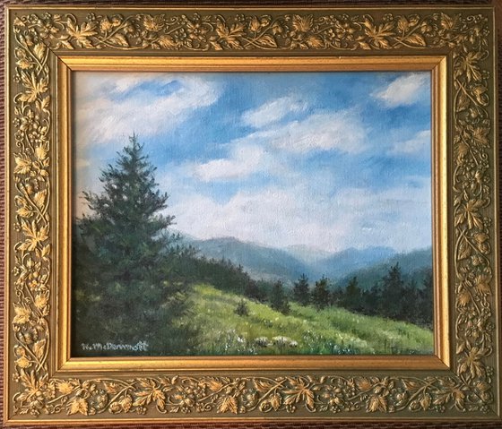 MOUNTAIN PINE # 2 - oil 8X10 (SOLD)