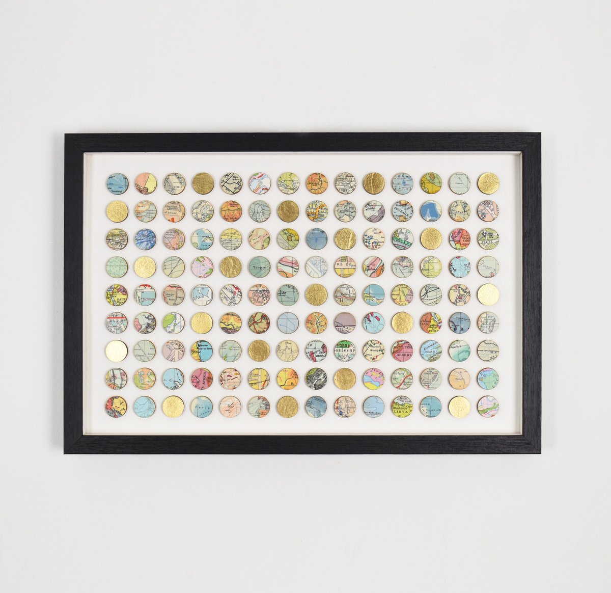 126 World Map Dots by Amelia Coward