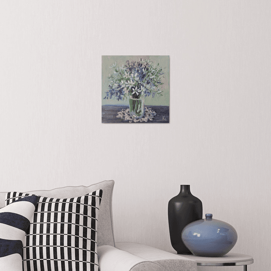 Still-life with flowers "White bouquet"