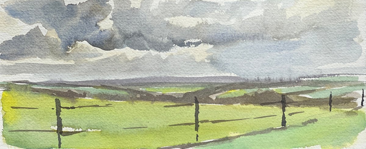 North Cornish landscape by Louise Gillard