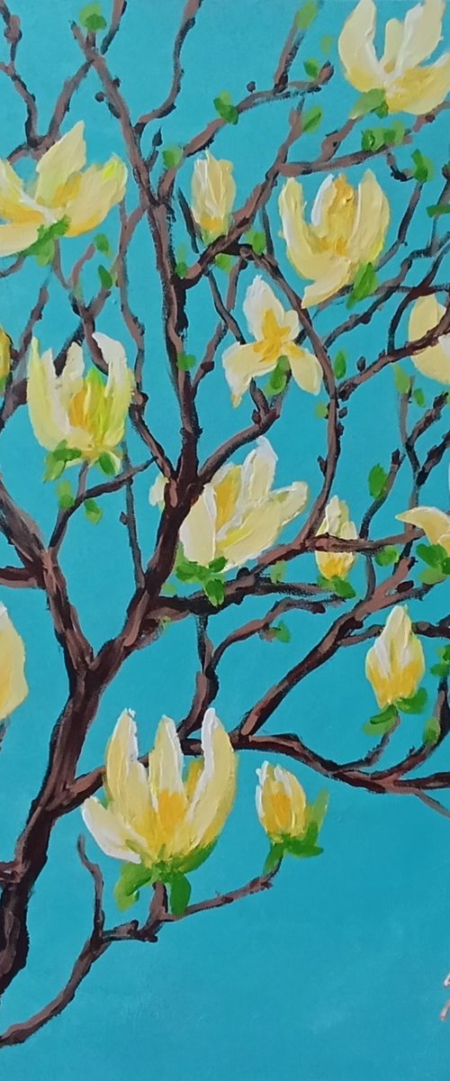 Yellow Magnolia by Salana Art / Svetlana Samovarova
