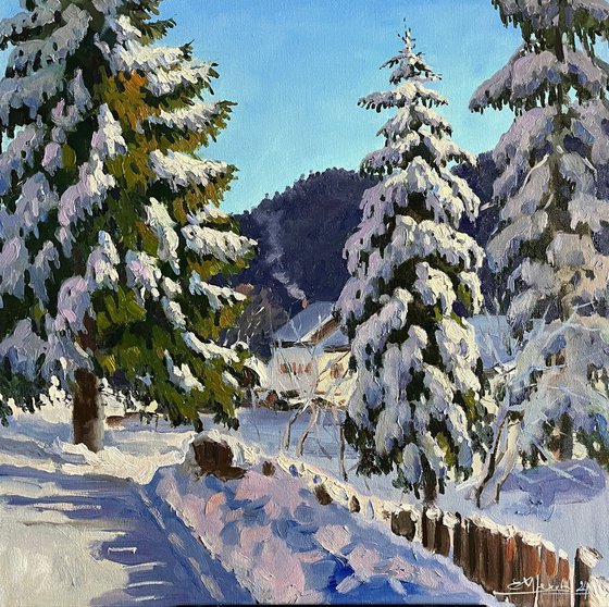 Snowy Pines