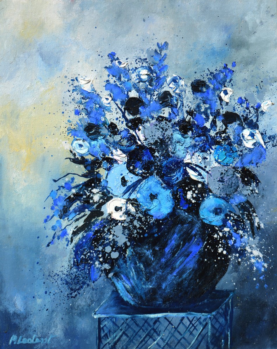 Blue still life -4523 by Pol Henry Ledent