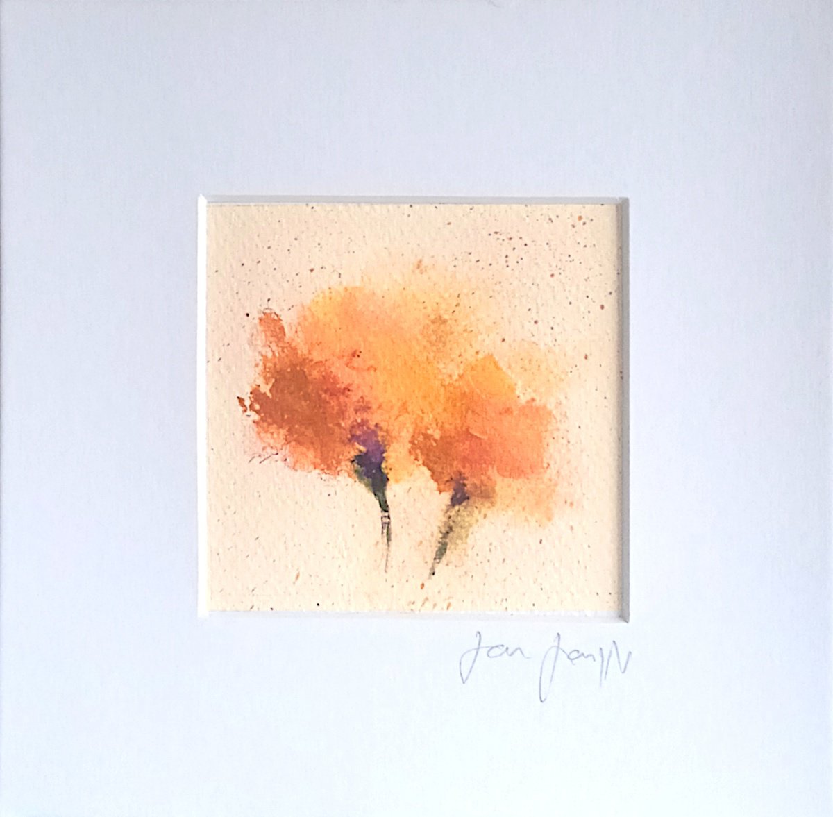 Floral 22 - Small abstract floral painting by Jon Joseph