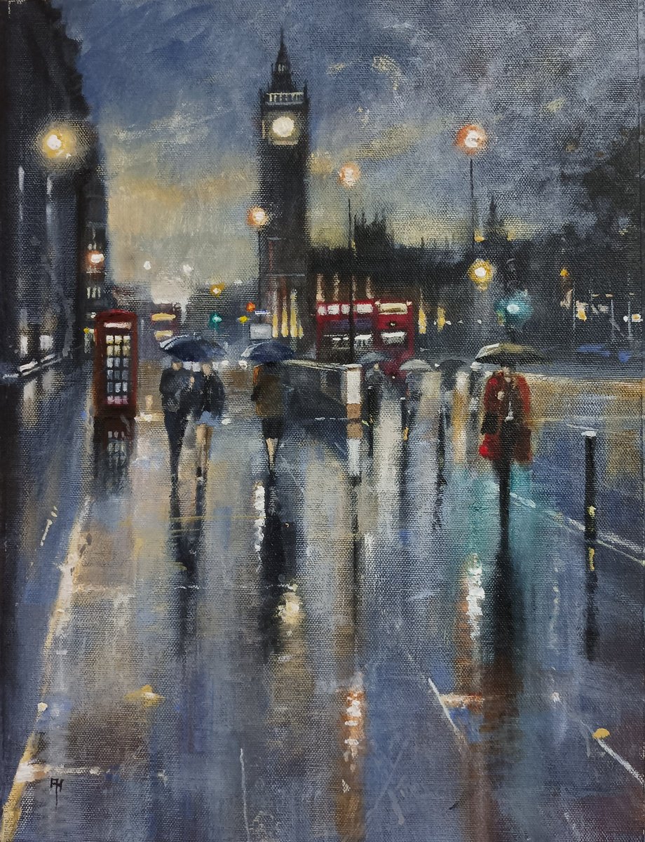 Late Night London, Westminster by Alan Harris