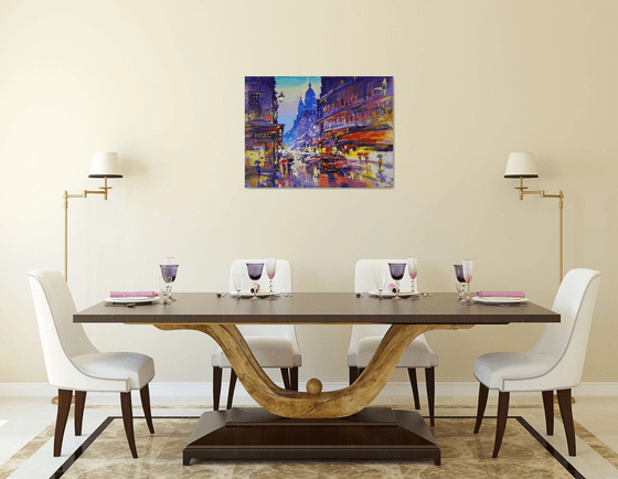 Montmartre Evening Reflections