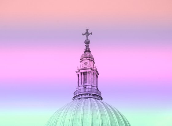 St Pauls Cathedral : Colourful NO 2 1/20 8" X 12"