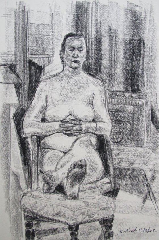 seated nude