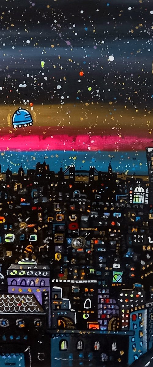 Little Night Time London by Maria Luisa  Azzini