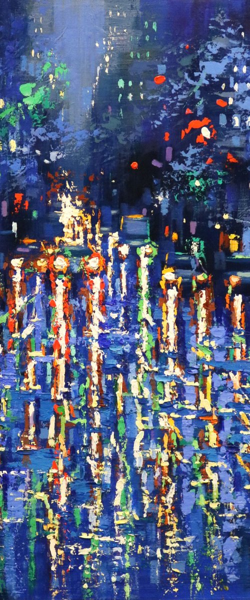 Blue Rainy Days in Lexington by Chin H Shin