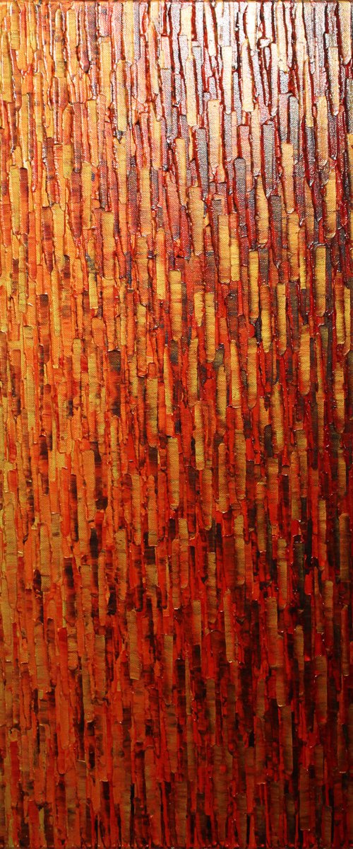 Fused gold orange red by Jonathan Pradillon