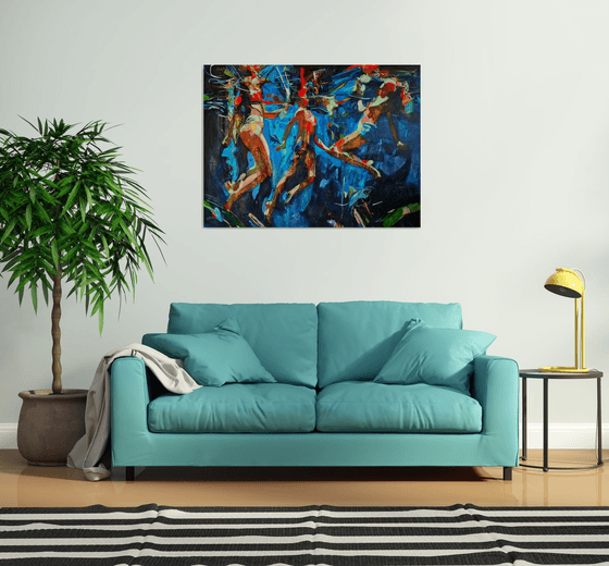 Interior blue
