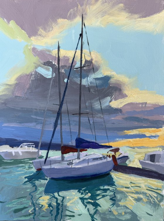 Evening boats