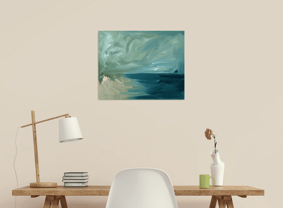 Time Less Hurried, Acrylic on Wood Panel