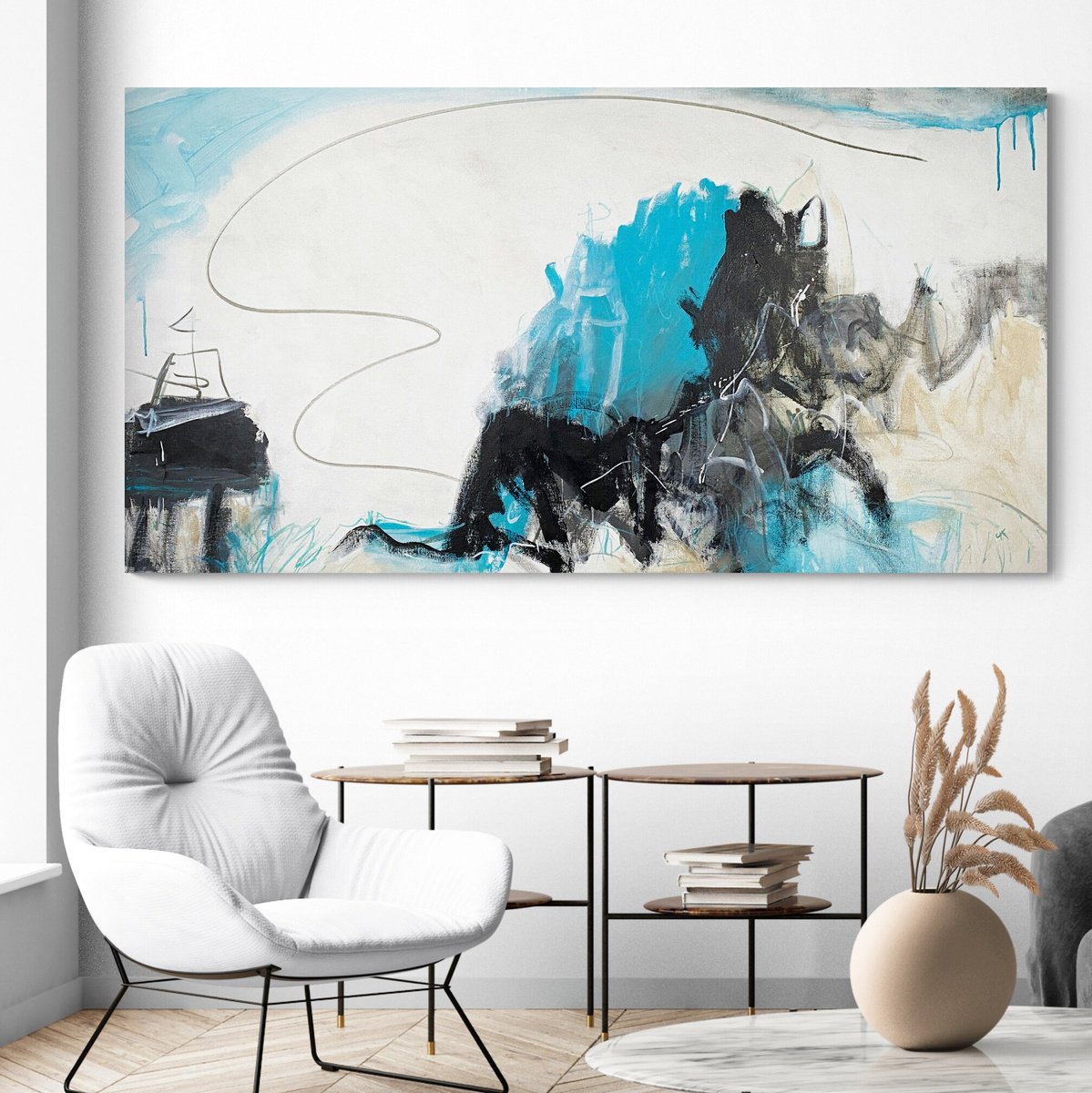 Sandcastles By Cheryl Harrison Ma, 59 X 31, Artwork For Sale On Artfinder