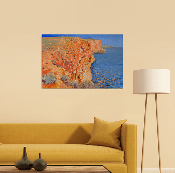 Red Cliffs and the Ocean