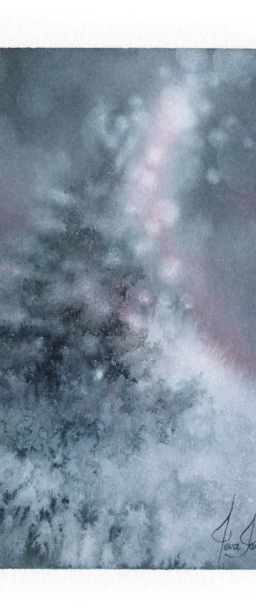 December III - Christmas Tree Painting by ieva Janu