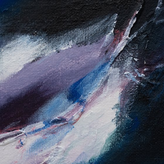 Textured Blue Black Minimalist