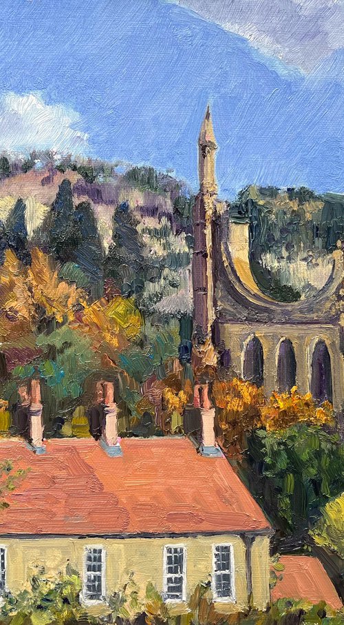 Byland Abbey and Mowbray House by Jeff Parker