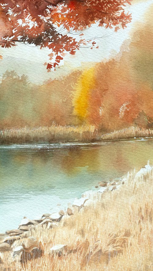 Autumn by the Lakeside by Masato Watanabe