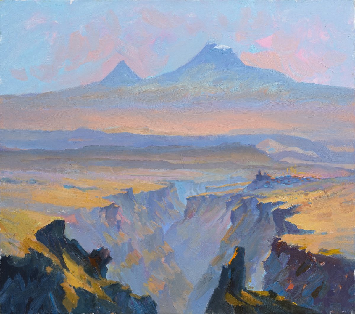 Echoes Of Ararat Morning By Artur Martirosyan, 31 X 28, Artwork For Sale On Artfinder