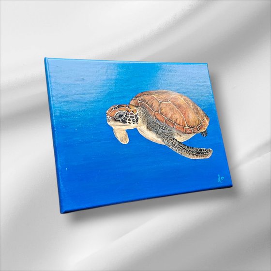 Painting 'Silent Swim'